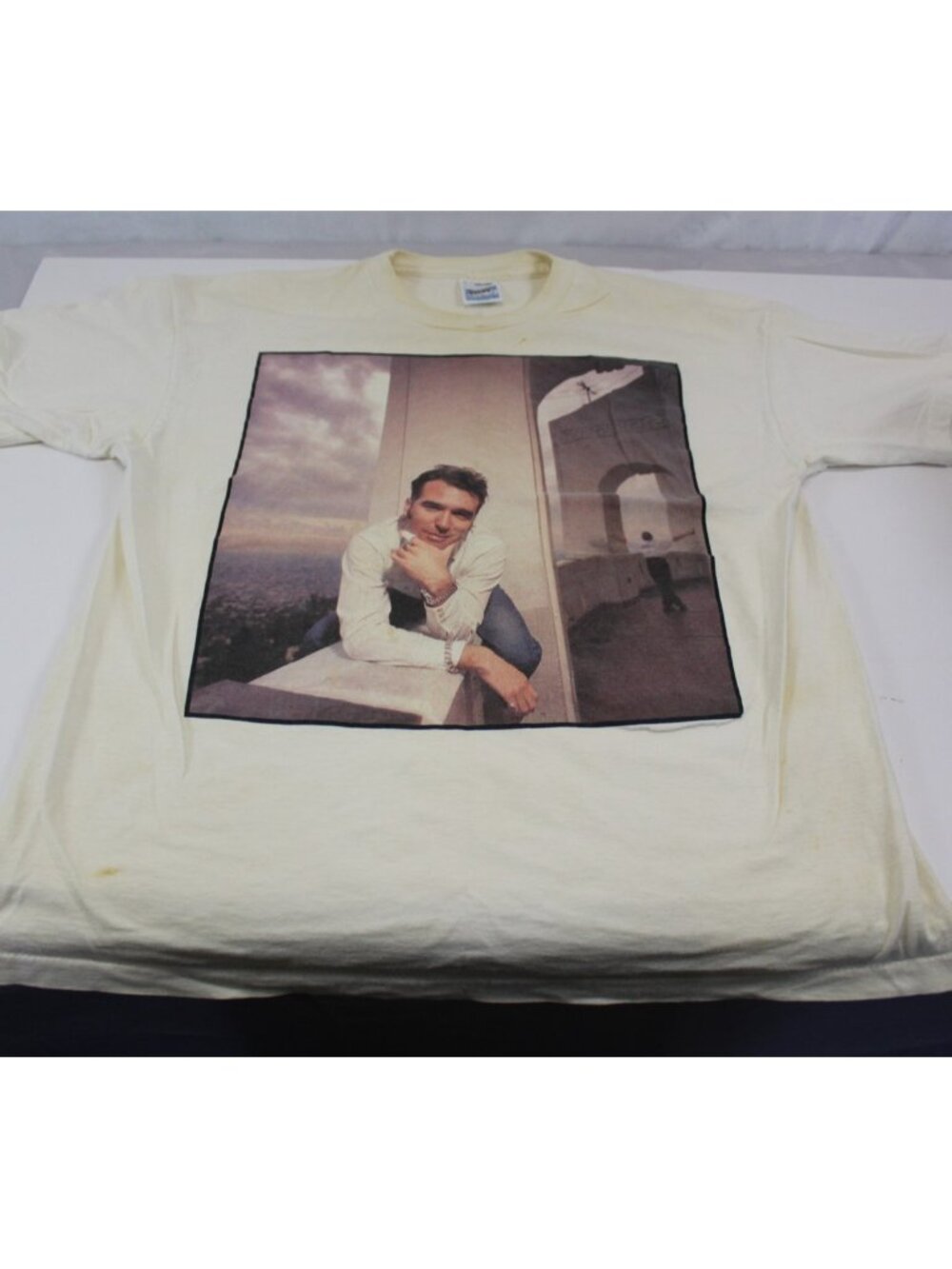 Graphic T-Shirt Morrissey Concert Screen Print Front & Rear Vintage Collectible